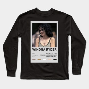 Winona Ryder Long Sleeve T-Shirt
